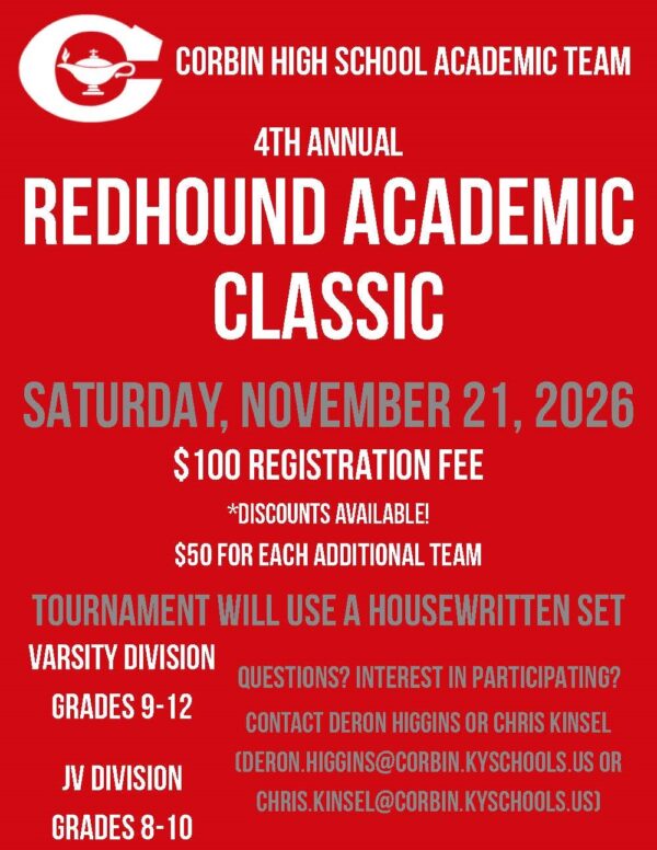 2026 Redhound Tournament Flyer